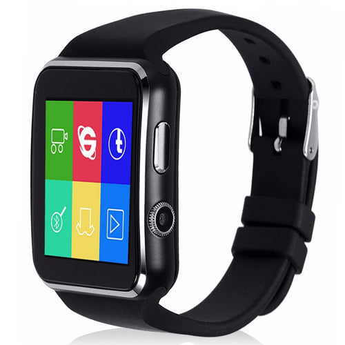 Bluetooth Smart Watch Xl06+ Curved Screen With Alarm Clock Camera SIM TF Card